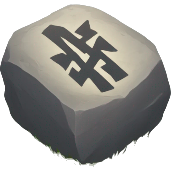 Rune stone emoji