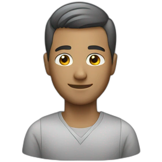 Guy working at pc emoji