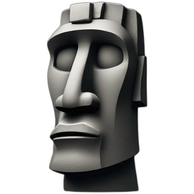 Easter-island-Moai-head-saluting emoji