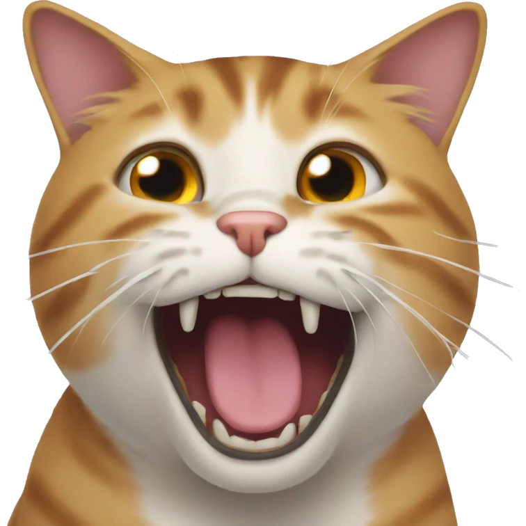 a cat moaning emoji
