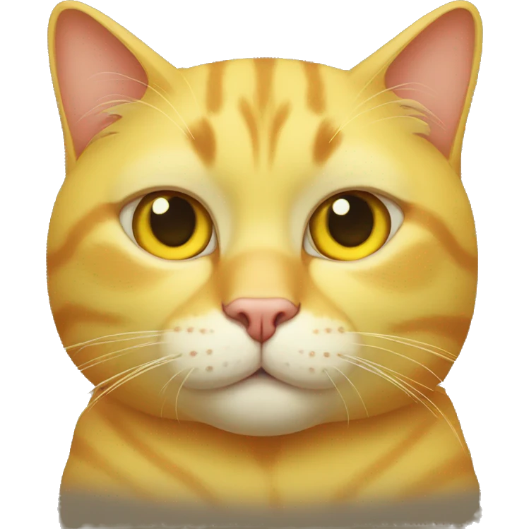 yellow CAT with one eye emoji