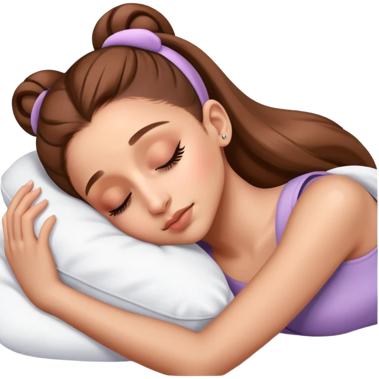 Ariana Grande sleeping emoji