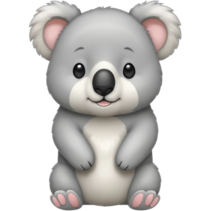 Haz a un samoyedo con mezcla un koala emoji