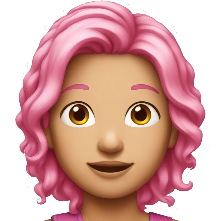pink hair emoji