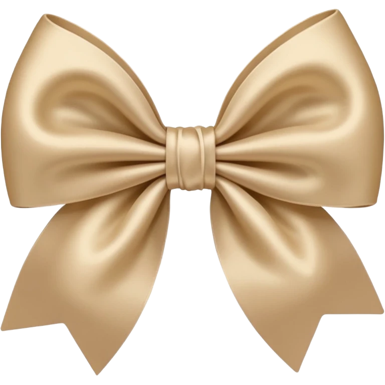Beige bow emoji
