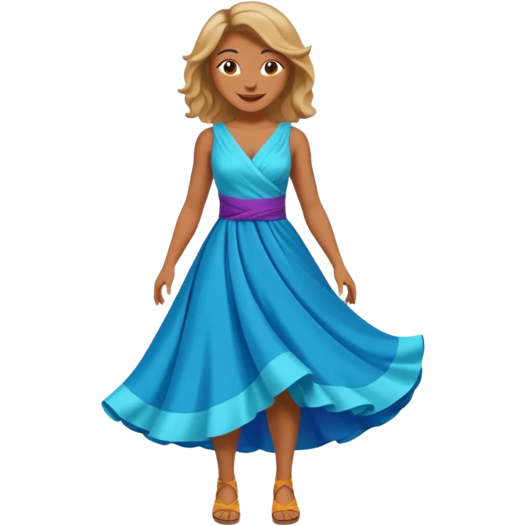 female hero for sustainable fashion full body emoji