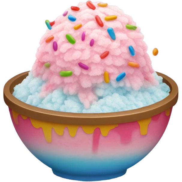 Pink shaved ice  emoji
