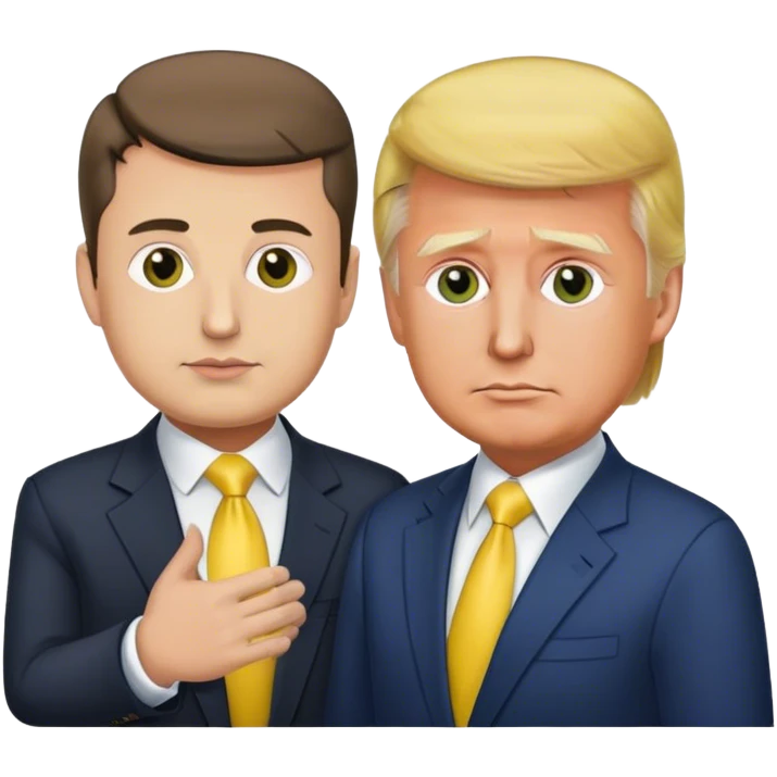 Trump who holds Zelensky emoji