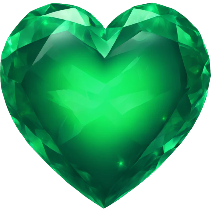 Emerald heart emoji