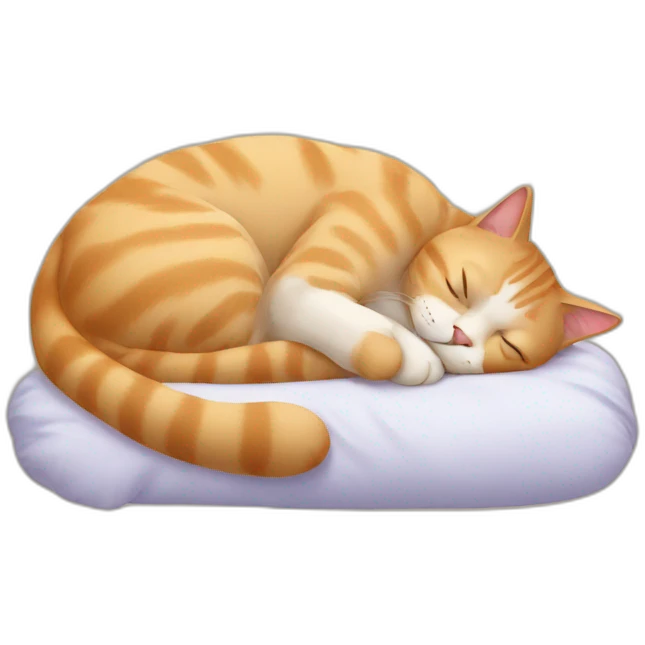 Sleeping cat emoji