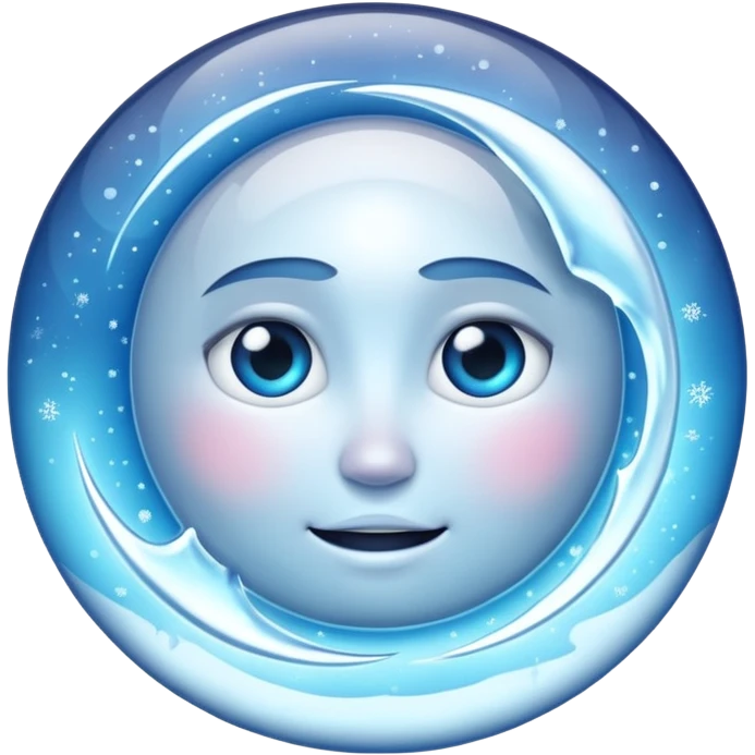 Frozen eclipse emoji