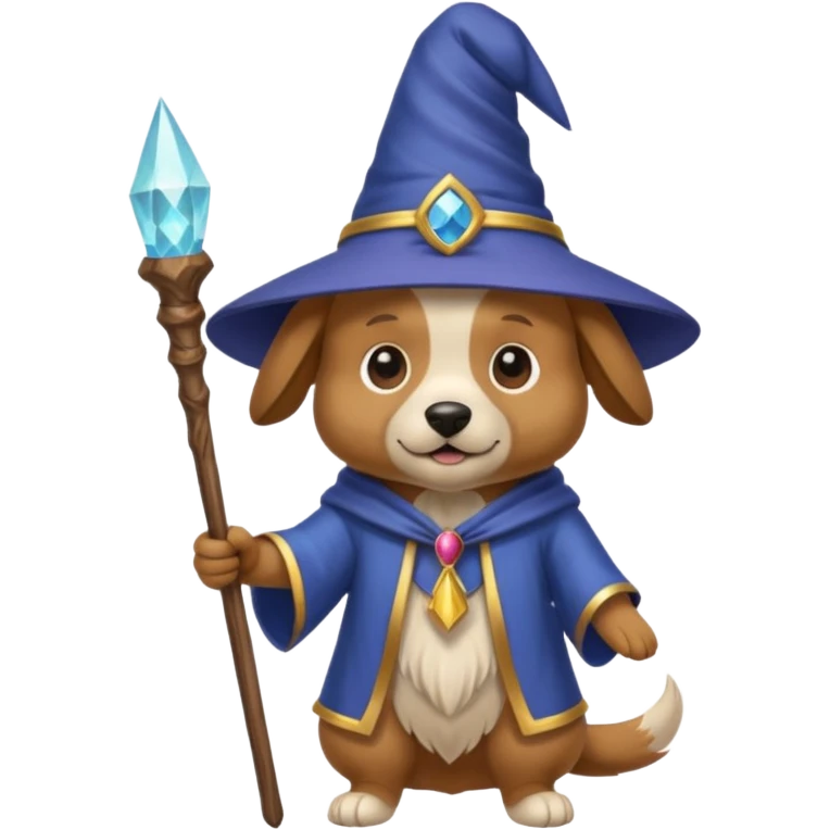 Dog wizard emoji