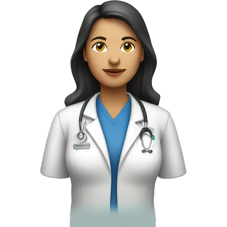 A woman Health professional from Amazonas, Brazil in a causal style emoji