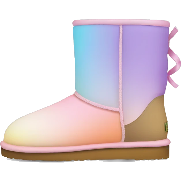 Pastel gradient hue uggs emoji