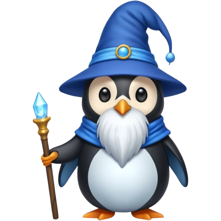 Penguin Wizard emoji