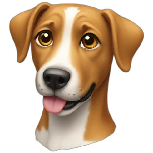 Chat sur un chien emoji