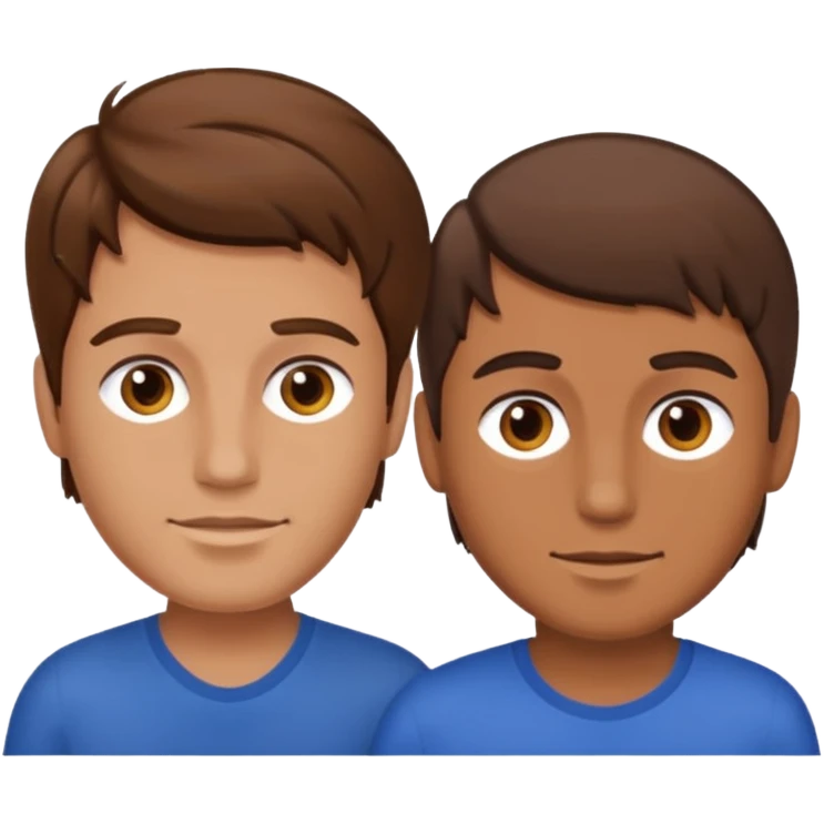 These two men at the pub both brown hair emoji