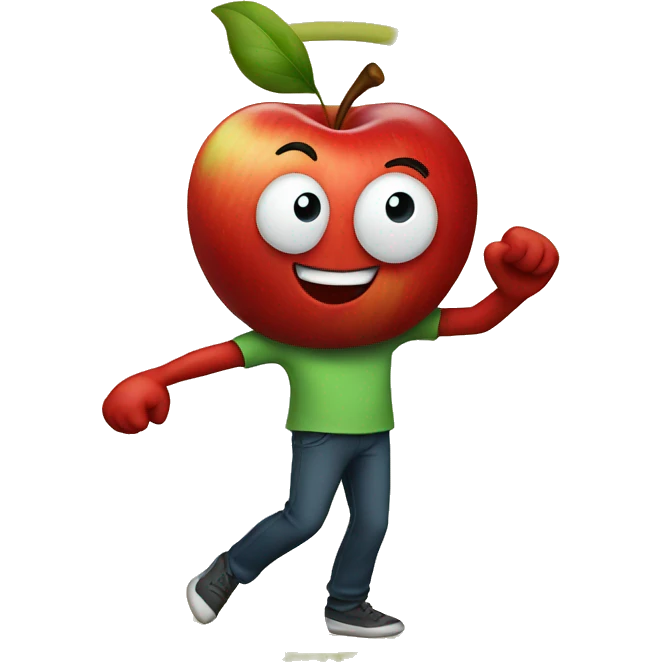 dancing apple emoji