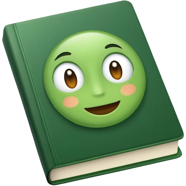 Book green emoji