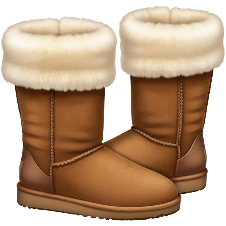 Pair of brown Ugg boots emoji