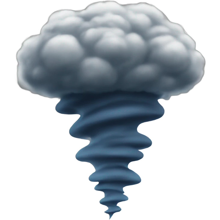 big busting tornado emoji
