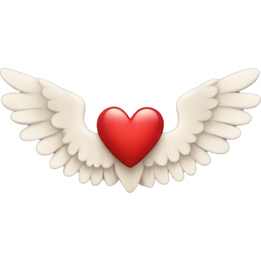 Heart with wings emoji