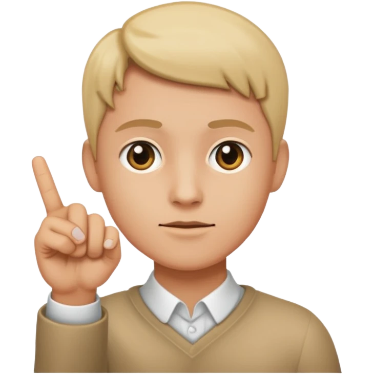 create me an emoji that is a finger pointing to watch the front of the screen so pointing at me emoji