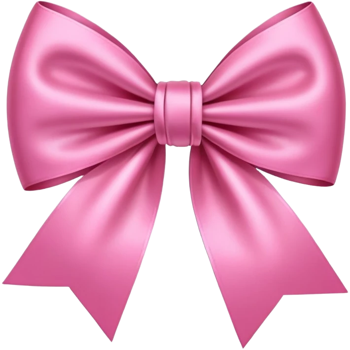 A pink bow emoji