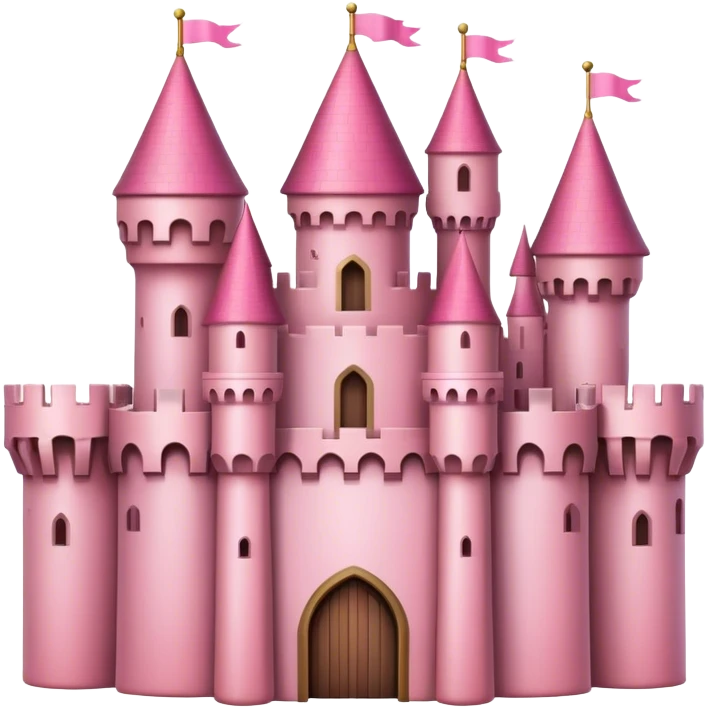 Pink medieval castle  emoji