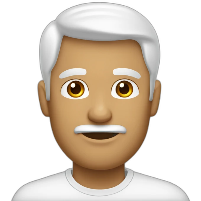 Hombre blanco besando mujer morena emoji