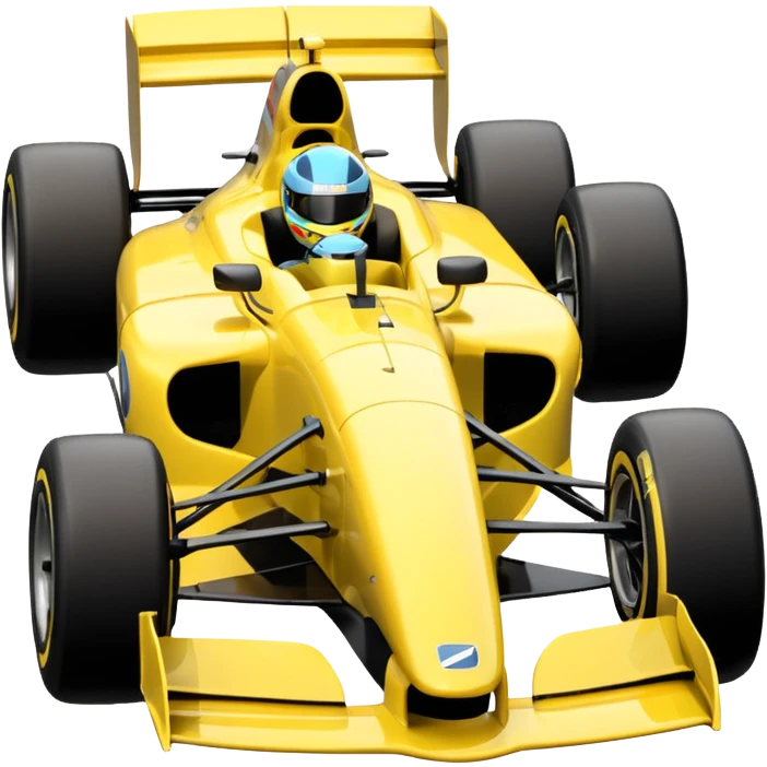 yellow Formula car emoji