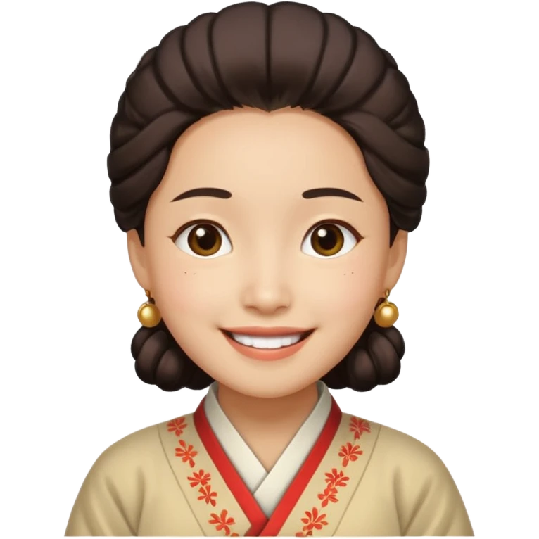 Happy and Korean vibe emoji