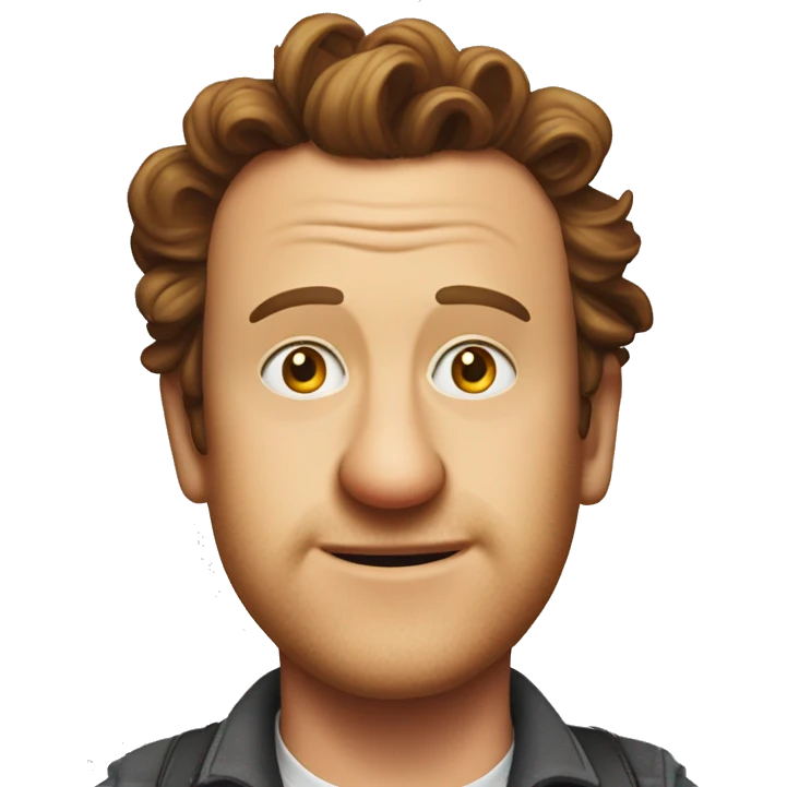 Jason Segel as a chicken emoji