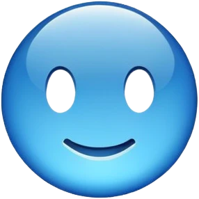 blue return button  emoji