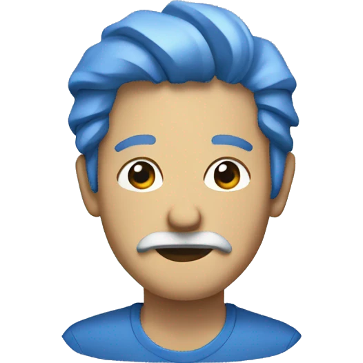 blue paper cra emoji