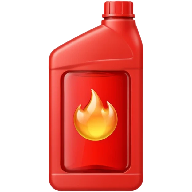 Red engine coolant liquid emoji