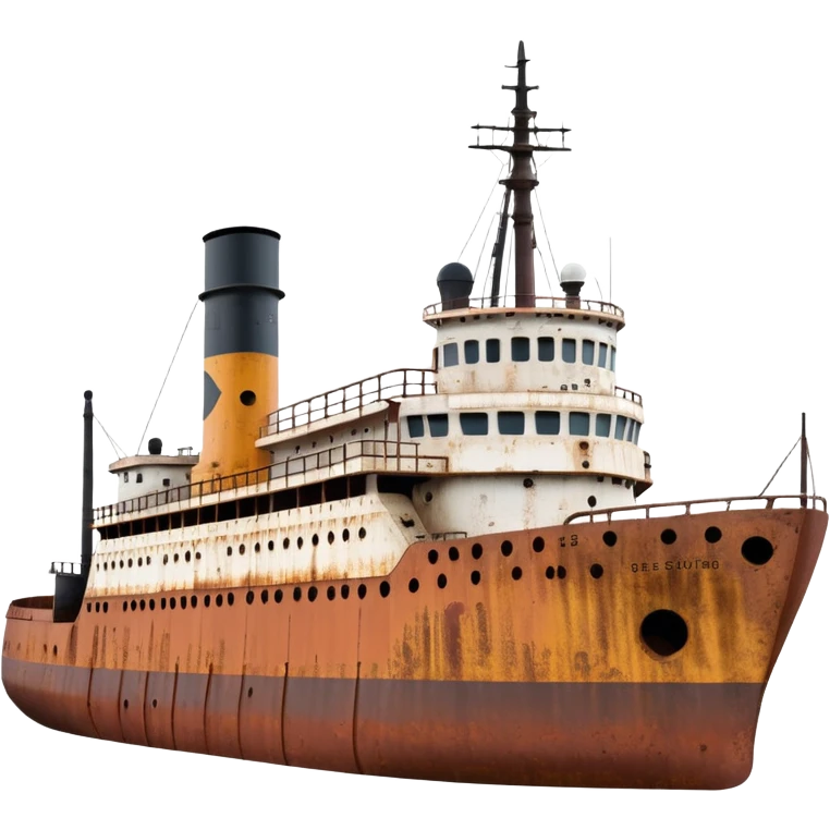the Edmund Fitzgerald ship, side view emoji