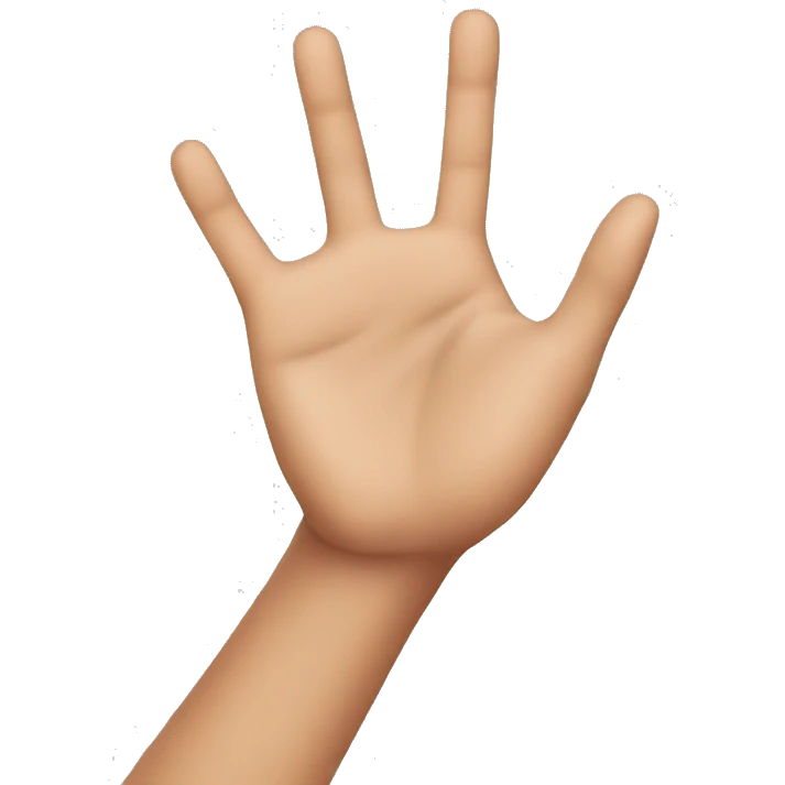 Hand love  emoji