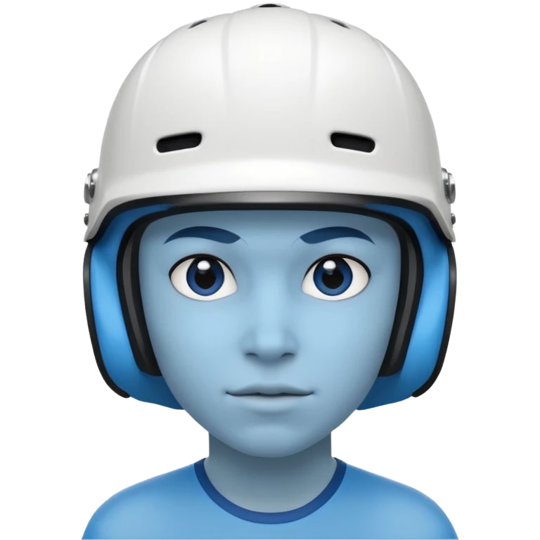 Skater with blue emoji
