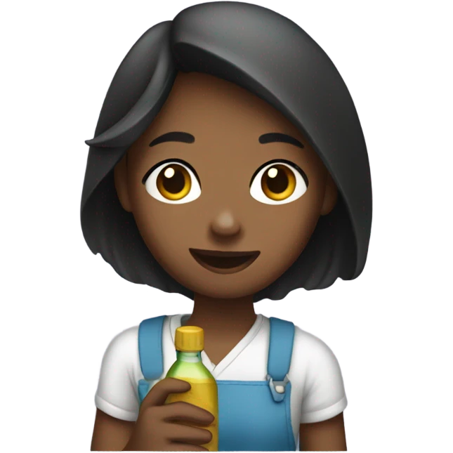 girl with a bottle  emoji