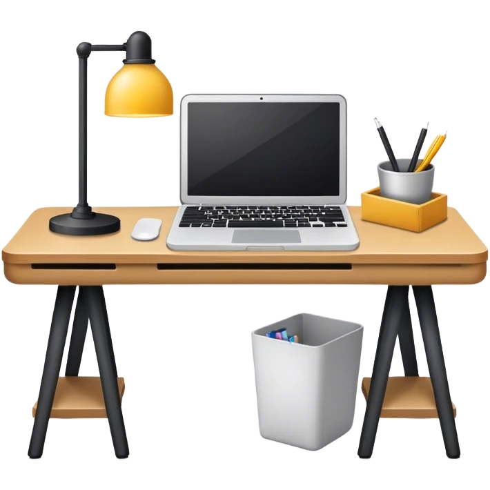 work station, no smiley emoji