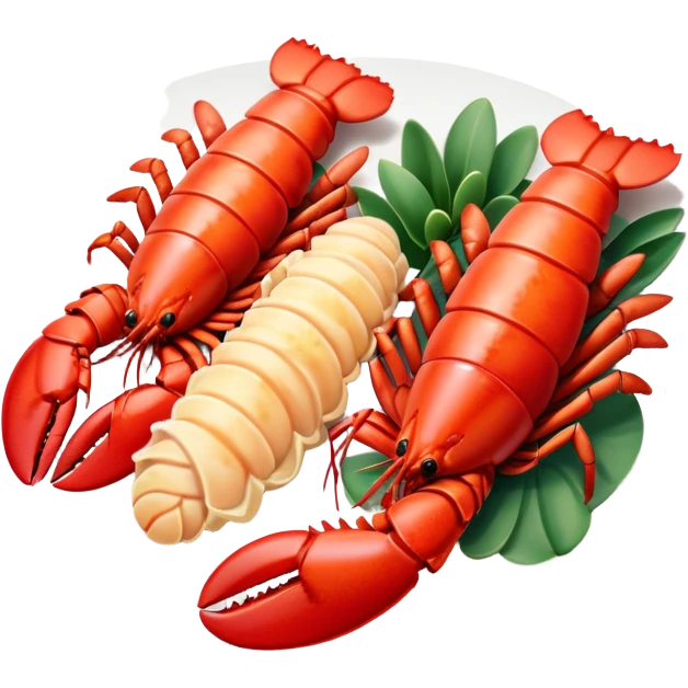 Plate of lobster tails emoji