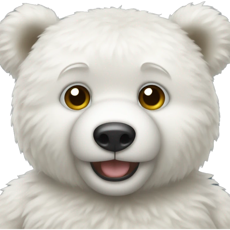 White teddy bear emoji