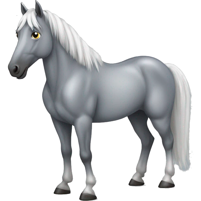 Dapple grey horse emoji