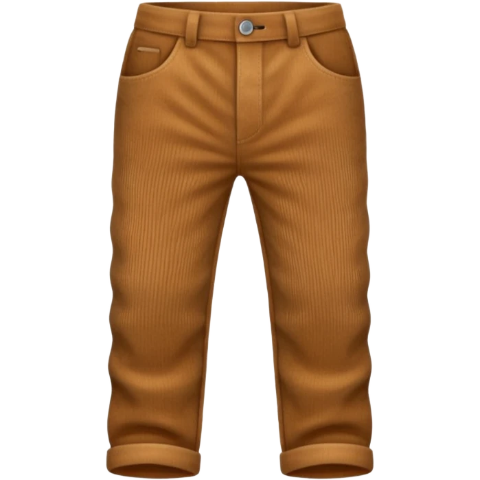 Corduroy texture ridged pants emoji