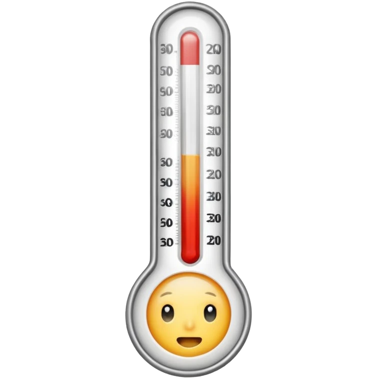 termometro mostrando febre emoji