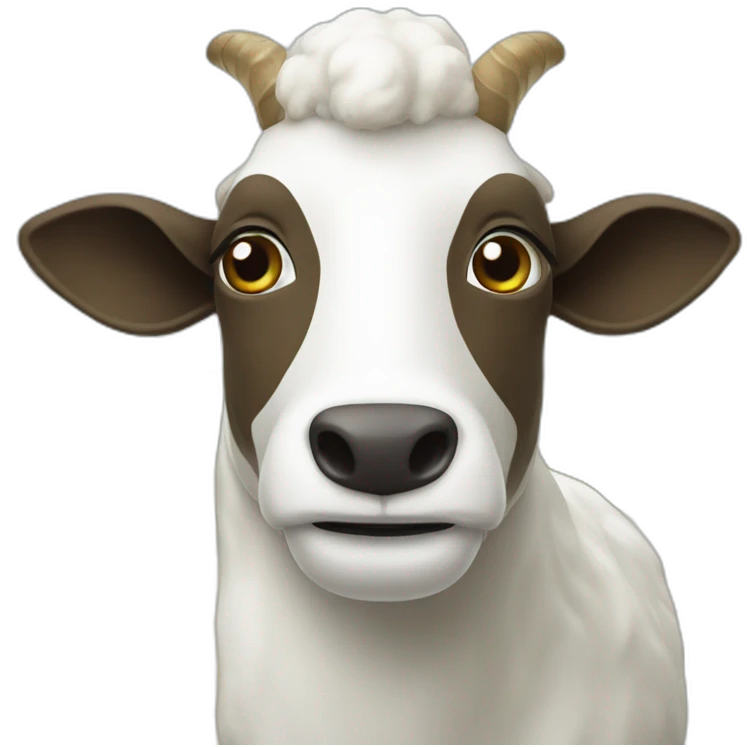 Une chèvre sur une île emoji