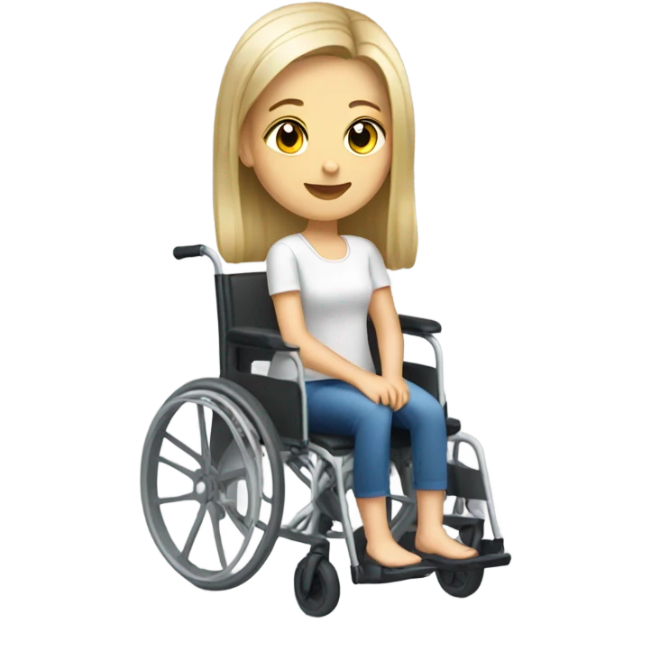 Poland Girl in a wheelchair  emoji