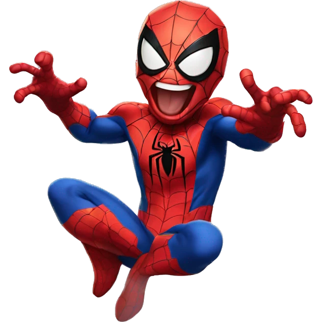 spiderman laughing emoji