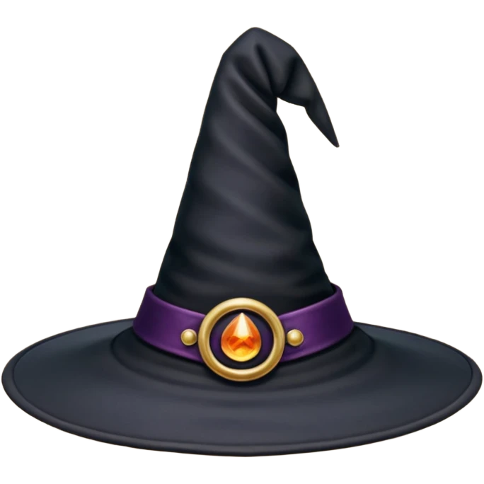 Black witch hat emoji
